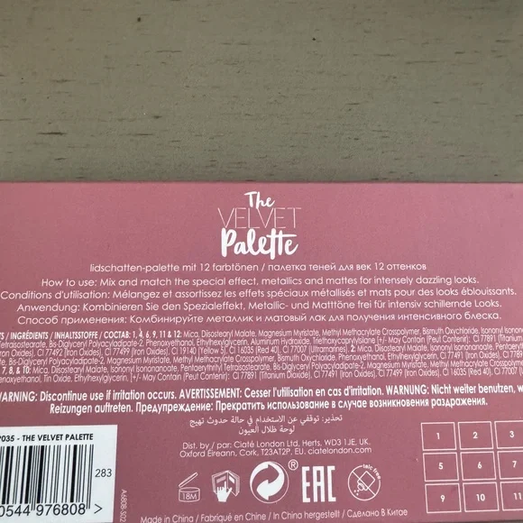 Ciate London The Velvet Rose Eyeshadow palette-12 shades - Picture 5 of 5